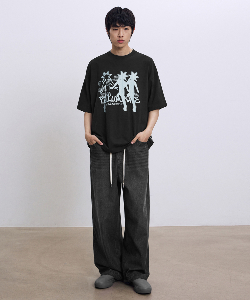 F.ILLUMINATE(フィルミネイト)の「スタライトグラフィックTシャツ-ブラック(Tシャツ/カットソー・レディース・その他・SMALL/MEDIUM/LARGE)」の4枚目の写真