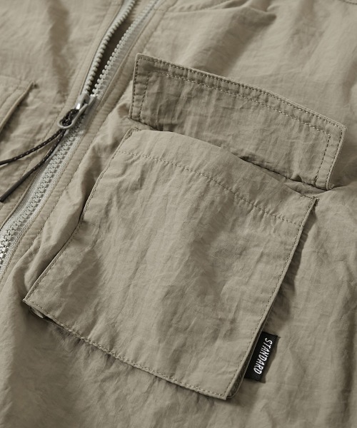 devirock（デビロック）の「【水はじく】撥水ナイロン ビッグポケット マウンテンパーカー（その他アウター・キッズ・ライトカーキ/アイボリー/ブラック/ピンクベージュ・100cm/110cm/120cm/130cm/140cm/150cm/160cm）」の11枚目の写真