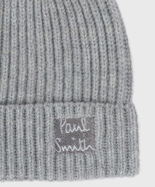 Paul Smith（ポールスミス）の「“Cropped Logo” ニットキャップ【250309 CBEAN】（ニットキャップ/ビーニー・メンズ・グレー/ブラック/ネイビー・FREE）」の5枚目の写真