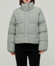 MUSINSA STANDARD WOMAN（ムシンサスタンダードウーマン）の「WOMENS DOWN SHORT PUFFER JACKET [SAGE GRAY]（ダウンジャケット/コート・レディース）」