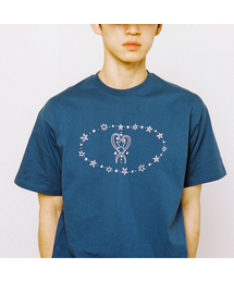 WEBHOUSE（ウェブハウス）の「Heart Loop Tee - Navy（Tシャツ/カットソー）」