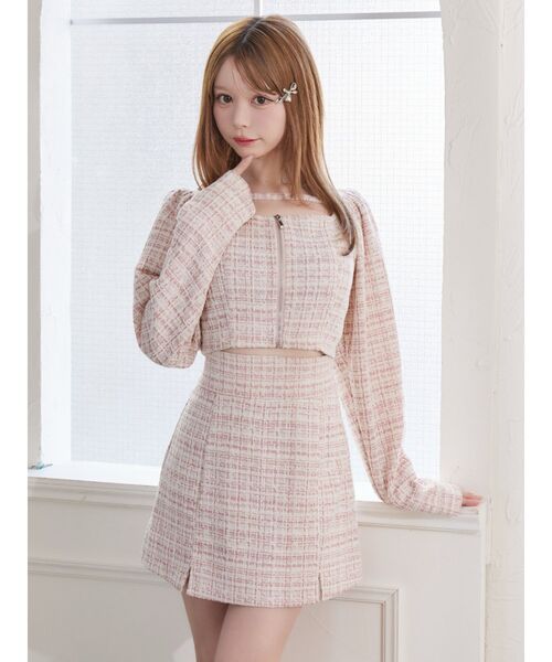 EATME（イートミー）の「【SETUP】フロントZIPパフスリーブTOP（シャツ/ブラウス・レディース・ピンク/ブルー/ブラック・FREE）」の10枚目の写真