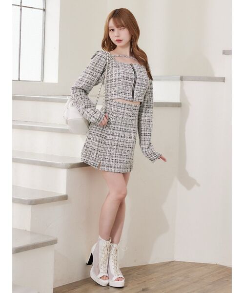 EATME（イートミー）の「【SETUP】フロントZIPパフスリーブTOP（シャツ/ブラウス・レディース・ピンク/ブルー/ブラック・FREE）」の12枚目の写真