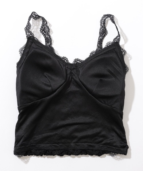 Lace Ladies(レースレディース)の「くるみボタン付き 花柄 レース カップ付き キャミソール(キャミソール・レディース・ブラック/アイボリー/ブラウン・FREE)」の19枚目の写真