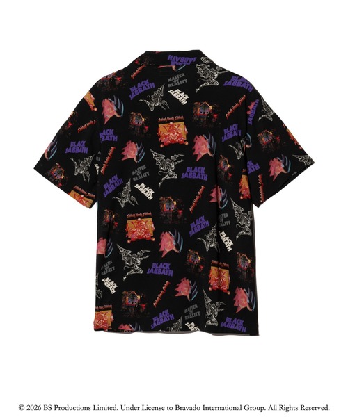 Black Sabbath Open Collar Shirt / ブラックサバスオープンカラー
