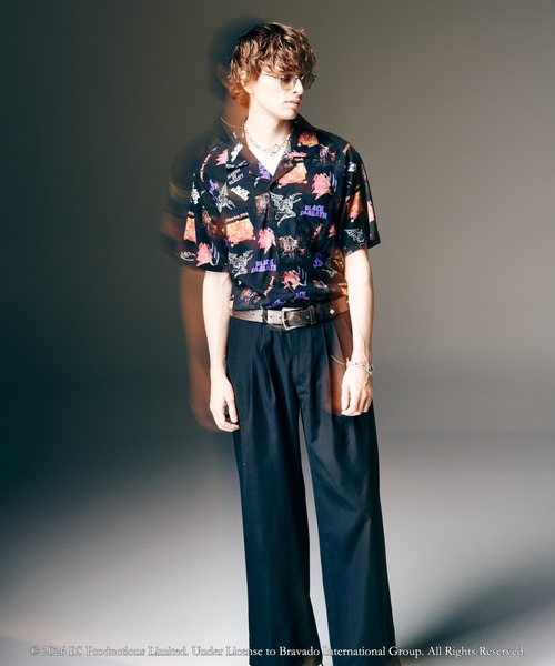 glamb(グラム)の「Black Sabbath Open Collar Shirt / ブラックサバスオープンカラーシャツ(シャツ/ブラウス・メンズ・ブラック・S/M/L)」の9枚目の写真