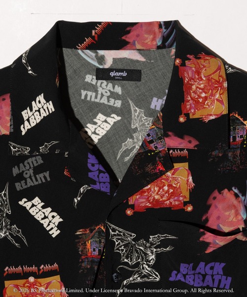 glamb(グラム)の「Black Sabbath Open Collar Shirt / ブラックサバスオープンカラーシャツ(シャツ/ブラウス・メンズ・ブラック・S/M/L)」の13枚目の写真