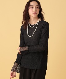 Elura | ≪入卒/セレモニー/通勤≫ブライトシアーワッシャープルオーバー/602143(Tシャツ/カットソー)