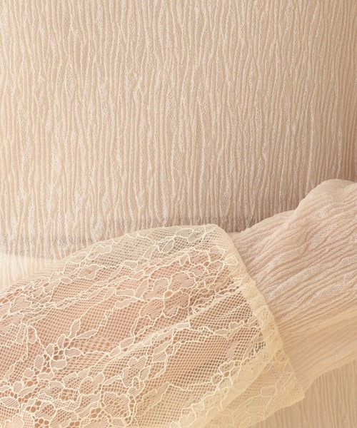 Elura（エルーラ）の「≪入卒/セレモニー/通勤≫ブライトシアーワッシャープルオーバー/602143（Tシャツ/カットソー・レディース・ブラック/オフホワイト・FREE）」の12枚目の写真