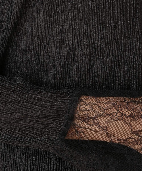 Elura（エルーラ）の「≪入卒/セレモニー/通勤≫ブライトシアーワッシャープルオーバー/602143（Tシャツ/カットソー・レディース・ブラック/オフホワイト・FREE）」の13枚目の写真