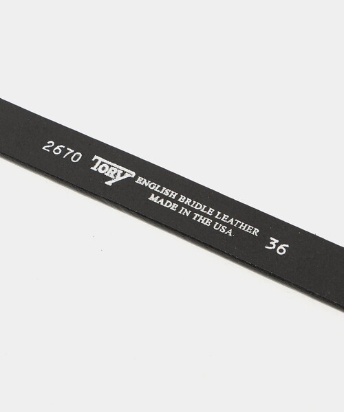 TORY LEATHER（トリーレザー）の「＜TORY LEATHER＞ MINI HPICK BT SV/ベルト（ベルト・メンズ・ブラック・30inch/32inch/34inch/36inch）」の5枚目の写真