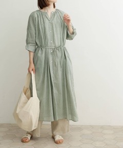 サニークラウズ ponさんのキュウリ色ギンガムワンピース MP 未使用 サニークラウズ feat. bonpon ponさんのキュウリ色ギンガムワンピース