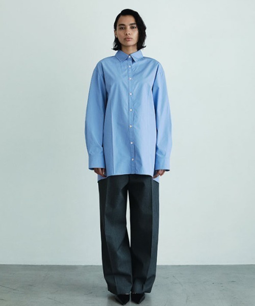 ETRE TOKYO(エトレトウキョウ)の「SANTEワンタックセンタークリースパンツ(その他パンツ・レディース・グレー/ブラウン・M/S)」の11枚目の写真