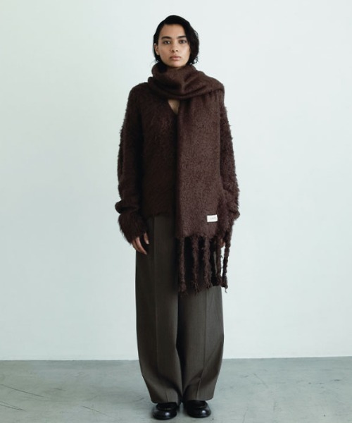 ETRE TOKYO(エトレトウキョウ)の「SANTEワンタックセンタークリースパンツ(その他パンツ・レディース・グレー/ブラウン・M/S)」の14枚目の写真