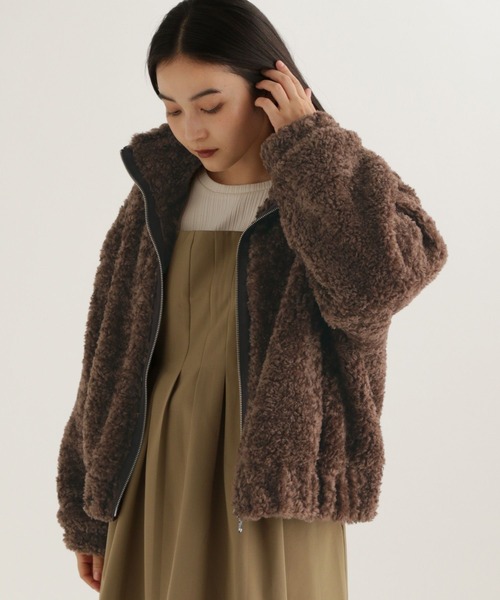 studio CLIP(スタディオクリップ)の「【daily CLIP】テディブルゾン(ブルゾン・レディース・チャコール/ブラウン・FREE)」の13枚目の写真