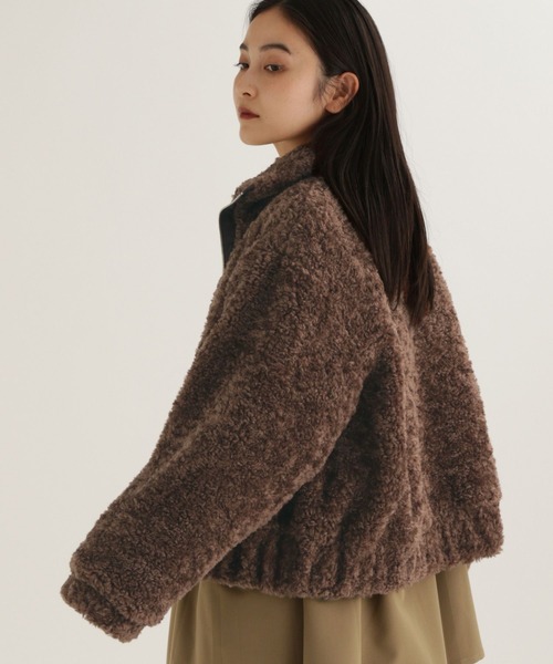 studio CLIP(スタディオクリップ)の「【daily CLIP】テディブルゾン(ブルゾン・レディース・チャコール/ブラウン・FREE)」の14枚目の写真