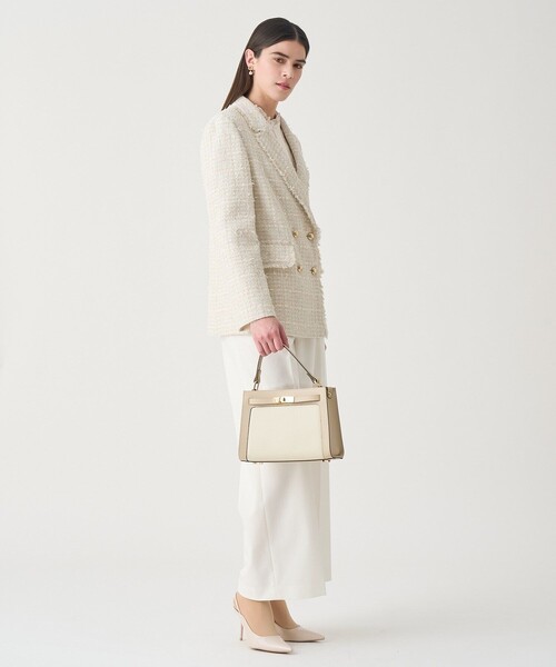 ANAYI（アナイ）の「【Eternal Line 2026】ミックスツイードダブル ジャケット（テーラードジャケット・レディース・ブルー系その他/ネイビー/ピンク・36/38/34）」の8枚目の写真