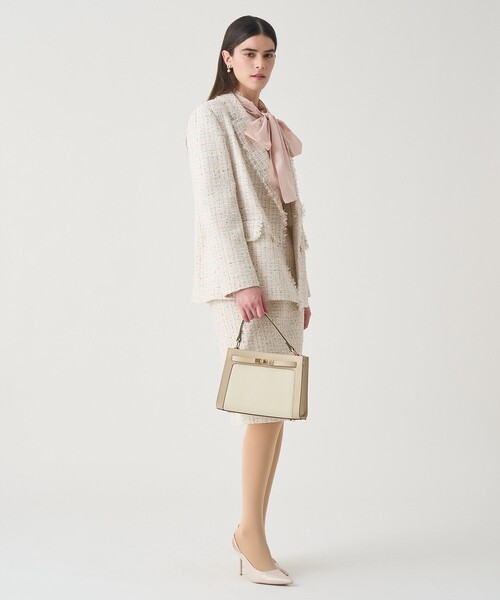 ANAYI（アナイ）の「【Eternal Line 2026】ミックスツイードダブル ジャケット（テーラードジャケット・レディース・ブルー系その他/ネイビー/ピンク・36/38/34）」の16枚目の写真