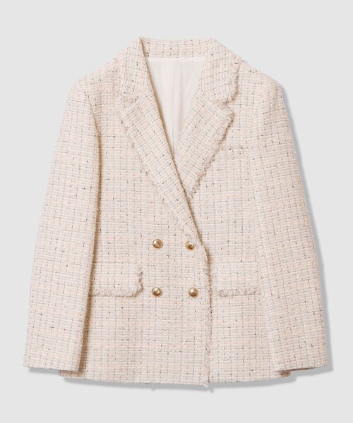 アドーア ツイードジャケット セール】 ◇ファンシーツィードジレ （テーラードジャケット）｜ADORE