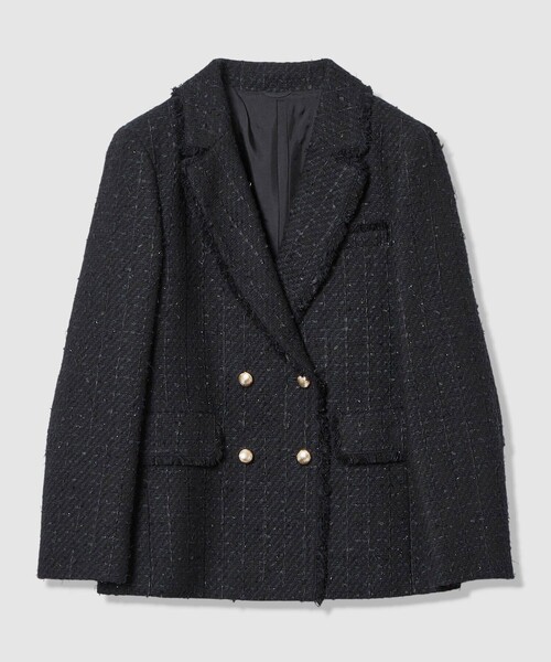 ANAYI（アナイ）の「【Eternal Line 2026】ミックスツイードダブル ジャケット（テーラードジャケット・レディース・ブルー系その他/ネイビー/ピンク・36/38/34）」の20枚目の写真