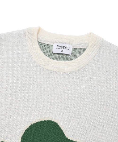 COVERNAT（カバーナット）の「クローバークルーネックニットアイボリー（ニット/セーター・レディース・その他・SMALL/LARGE/MEDIUM/X-LARGE）」の3枚目の写真