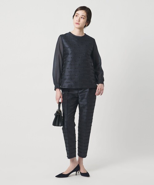 リボン カットジャガード パンツ（スラックス）｜UNITED ARROWS