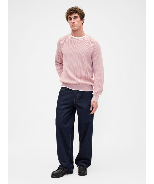 GAP(ギャップ)の「クラシック ラグラン クルーネックセーター(ニット/セーター・メンズ・ピンク/グリーン/グレー/ブルー・XS/S/M/L/XL)」の9枚目の写真