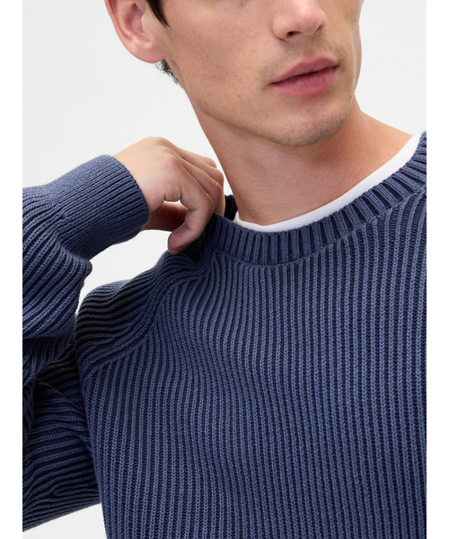 GAP(ギャップ)の「クラシック ラグラン クルーネックセーター(ニット/セーター・メンズ・ピンク/グリーン/グレー/ブルー・XS/S/M/L/XL)」の19枚目の写真