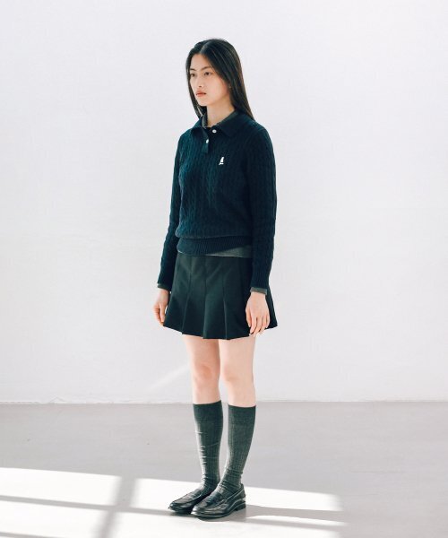 YALE(イェール)の「ウィメンズケーブルポロニット_ライトピンク(ニット/セーター・レディース・その他・MEDIUM/SMALL/LARGE)」の8枚目の写真