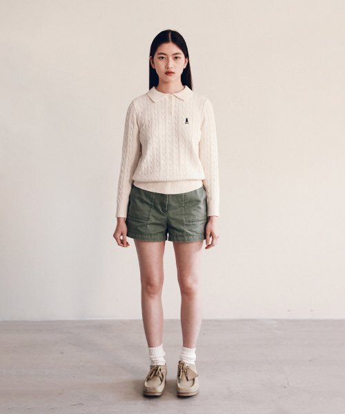 YALE(イェール)の「ウィメンズケーブルポロニット_ライトピンク(ニット/セーター・レディース・その他・MEDIUM/SMALL/LARGE)」の10枚目の写真