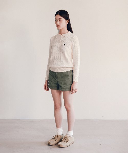 YALE(イェール)の「ウィメンズケーブルポロニット_ライトピンク(ニット/セーター・レディース・その他・MEDIUM/SMALL/LARGE)」の11枚目の写真