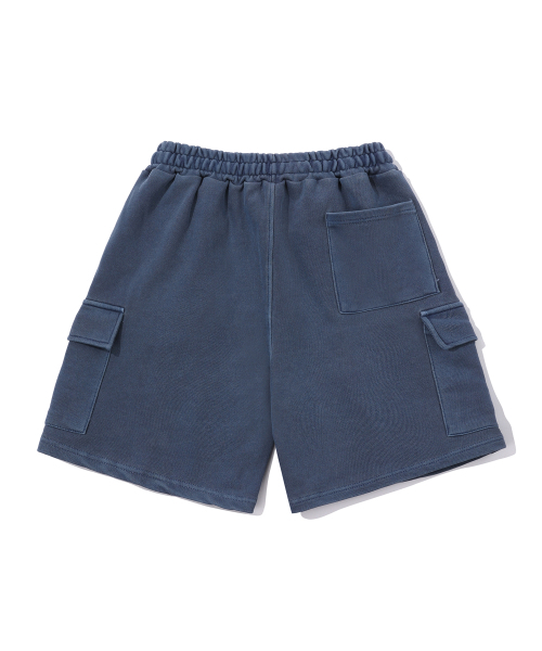 WYSE(ワイズ)の「ピグメントシンボルロゴバミューダパンツブルー(その他パンツ・メンズ・ブルー・SMALL/MEDIUM/LARGE)」の2枚目の写真