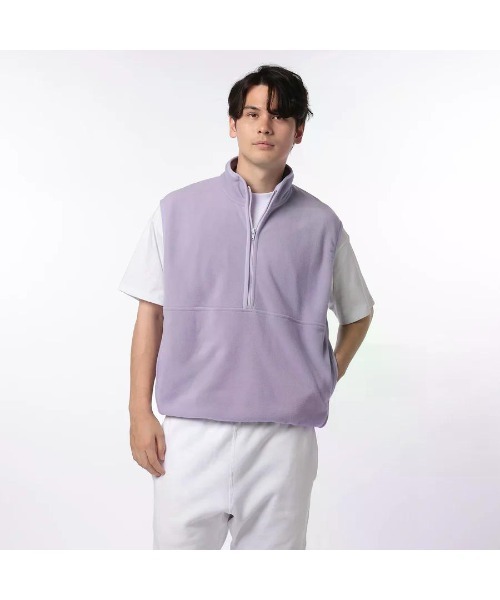 GOAT（ゴート）の「GOAT / DOUBLE PILE FLEECE HALF ZIP VEST（ベスト・メンズ・ライトパープル/ミント/ライトグレー/チャコールグレー/ブラック・S/M/L/XL/XS）」の5枚目の写真