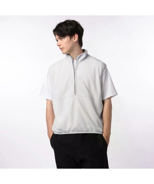 GOAT（ゴート）の「GOAT / DOUBLE PILE FLEECE HALF ZIP VEST（ベスト・メンズ・ライトパープル/ミント/ライトグレー/チャコールグレー/ブラック・S/M/L/XL/XS）」の3枚目の写真