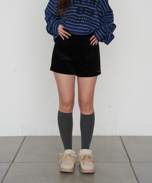 RAY CASSIN（レイカズン）の「コーデュロイマイクロショーツ（その他パンツ・レディース・ブラック/カーキ/ブラウン・FREE）」の4枚目の写真