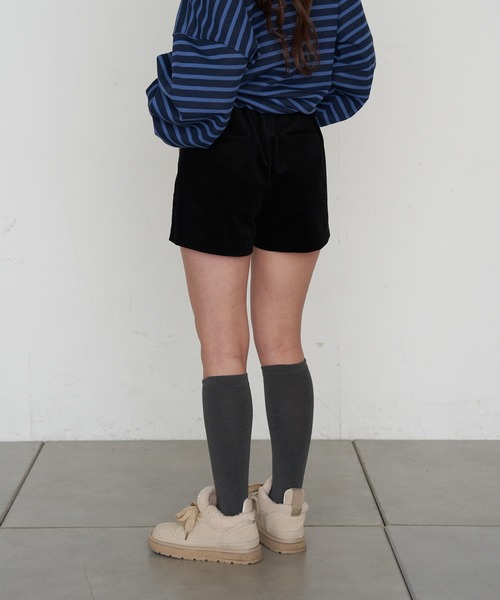 RAY CASSIN（レイカズン）の「コーデュロイマイクロショーツ（その他パンツ・レディース・ブラック/カーキ/ブラウン・FREE）」の5枚目の写真