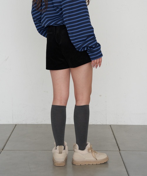 RAY CASSIN（レイカズン）の「コーデュロイマイクロショーツ（その他パンツ・レディース・ブラック/カーキ/ブラウン・FREE）」の6枚目の写真