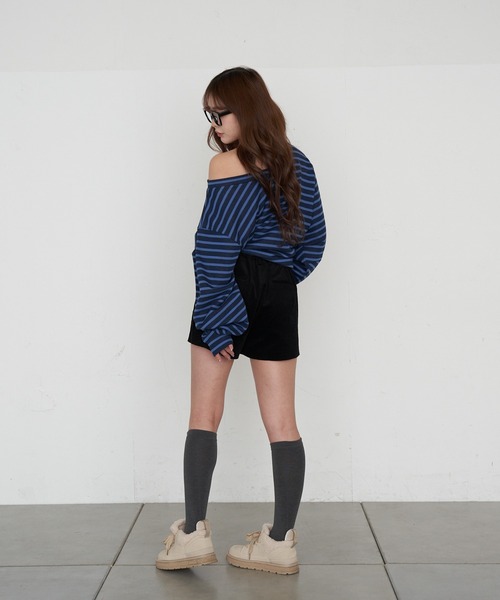 RAY CASSIN（レイカズン）の「コーデュロイマイクロショーツ（その他パンツ・レディース・ブラック/カーキ/ブラウン・FREE）」の9枚目の写真