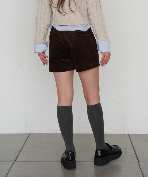 RAY CASSIN（レイカズン）の「コーデュロイマイクロショーツ（その他パンツ・レディース・ブラック/カーキ/ブラウン・FREE）」の12枚目の写真