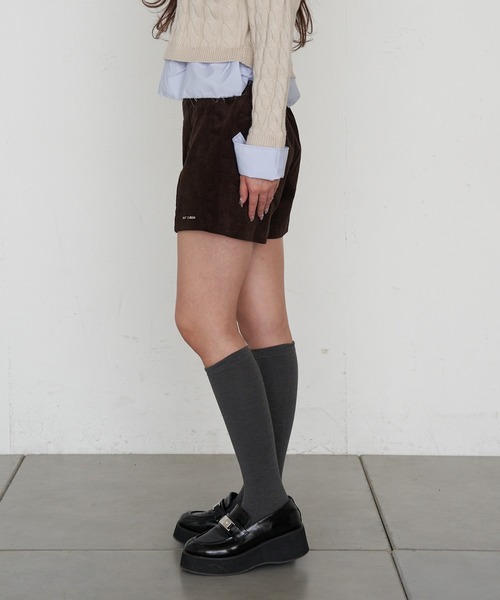 RAY CASSIN（レイカズン）の「コーデュロイマイクロショーツ（その他パンツ・レディース・ブラック/カーキ/ブラウン・FREE）」の13枚目の写真