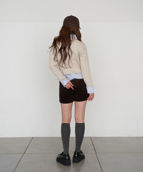 RAY CASSIN（レイカズン）の「コーデュロイマイクロショーツ（その他パンツ・レディース・ブラック/カーキ/ブラウン・FREE）」の16枚目の写真