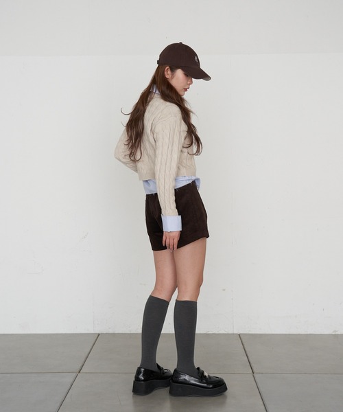 RAY CASSIN（レイカズン）の「コーデュロイマイクロショーツ（その他パンツ・レディース・ブラック/カーキ/ブラウン・FREE）」の17枚目の写真