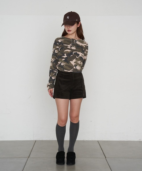 RAY CASSIN（レイカズン）の「コーデュロイマイクロショーツ（その他パンツ・レディース・ブラック/カーキ/ブラウン・FREE）」の22枚目の写真