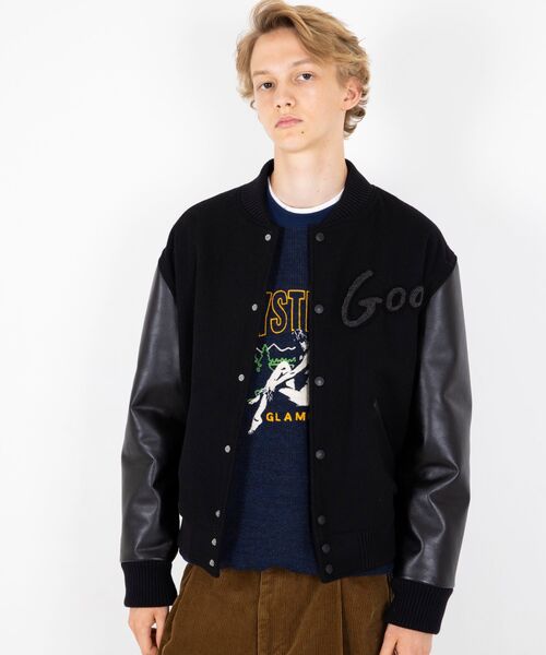 HYSTERIC GLAMOUR(ヒステリックグラマー)の「SONIC YOUTH/GOO COVER スタジャン(ブルゾン・メンズ・ブラック・SMALL/MEDIUM/LARGE/X-LARGE)」の3枚目の写真