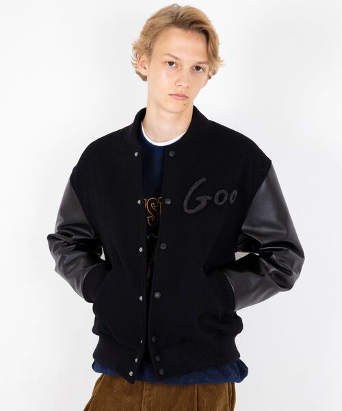 HYSTERIC GLAMOUR(ヒステリックグラマー)の「SONIC YOUTH/GOO COVER スタジャン(ブルゾン・メンズ・ブラック・SMALL/MEDIUM/LARGE/X-LARGE)」の4枚目の写真