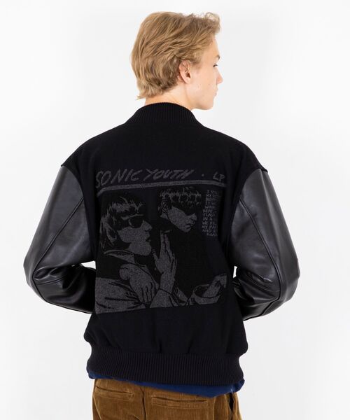 HYSTERIC GLAMOUR(ヒステリックグラマー)の「SONIC YOUTH/GOO COVER スタジャン(ブルゾン・メンズ・ブラック・SMALL/MEDIUM/LARGE/X-LARGE)」の5枚目の写真