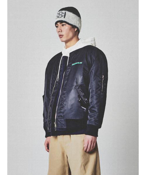 KIJUN MEN(キジュンメンズ)の「Logo MA-1 Navy(ブルゾン・メンズ・その他・X-LARGE/LARGE)」の2枚目の写真