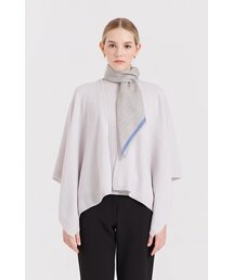 DAL（ダル）の「[ダルカシミヤ] カシミヤケープ ミディアム_ライトグレー（カーディガン/ボレロ）」