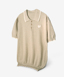 UNLC（ユーエヌエルシー）の「タークコットンハーフニットベージュ（ニット/セーター）」