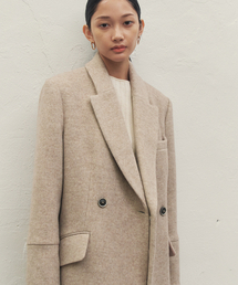 MAKE A TOAST（メイクアトースト）の「Classic Wool Blend Double Long Coat Beige MBDFCT002BE（チェスターコート・レディース）」